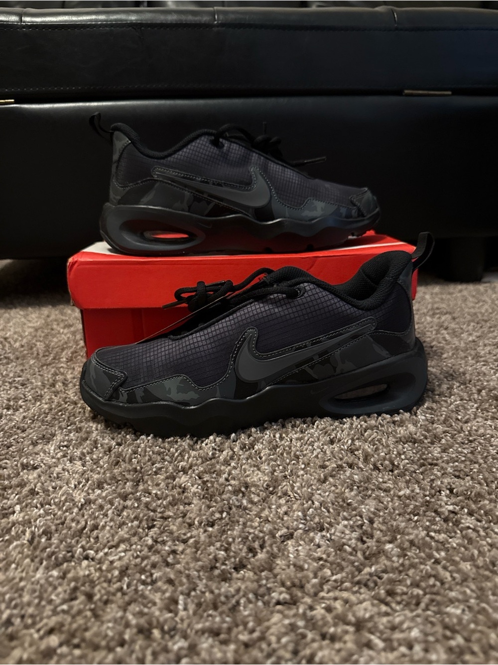 Nike Air Max Nova Black Camo-Accent Athletic Sneaker